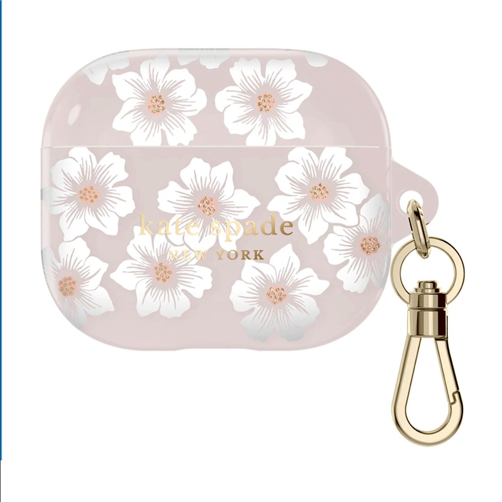 Kate Spade AirPods Case— Flowers, Cream & Pink